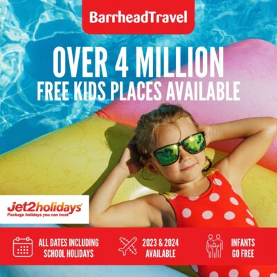 Millions of Free Child Places with Barrhead Travel and Jet2holidays | Silverburn Shopping Centre