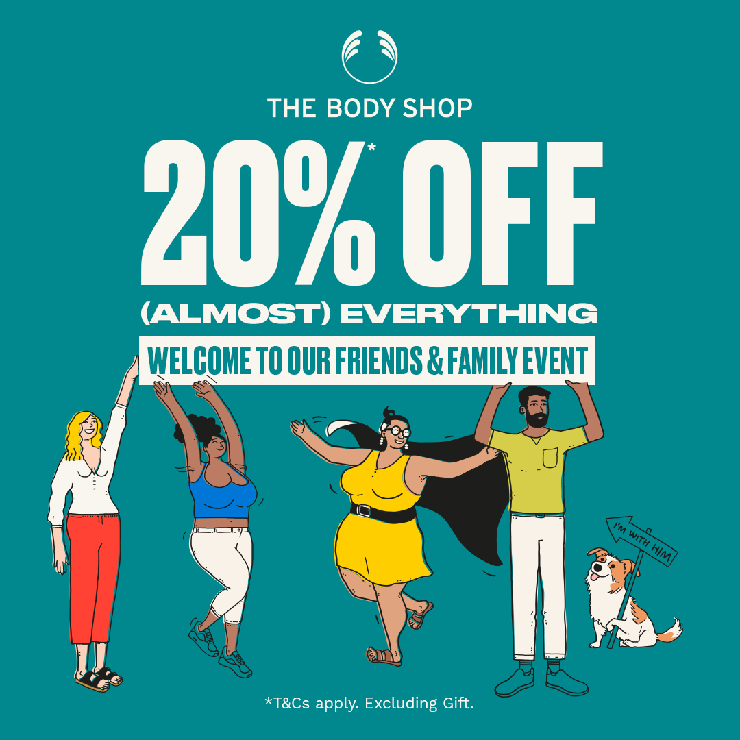 20% off at The Body Shop | Silverburn Shopping Centre