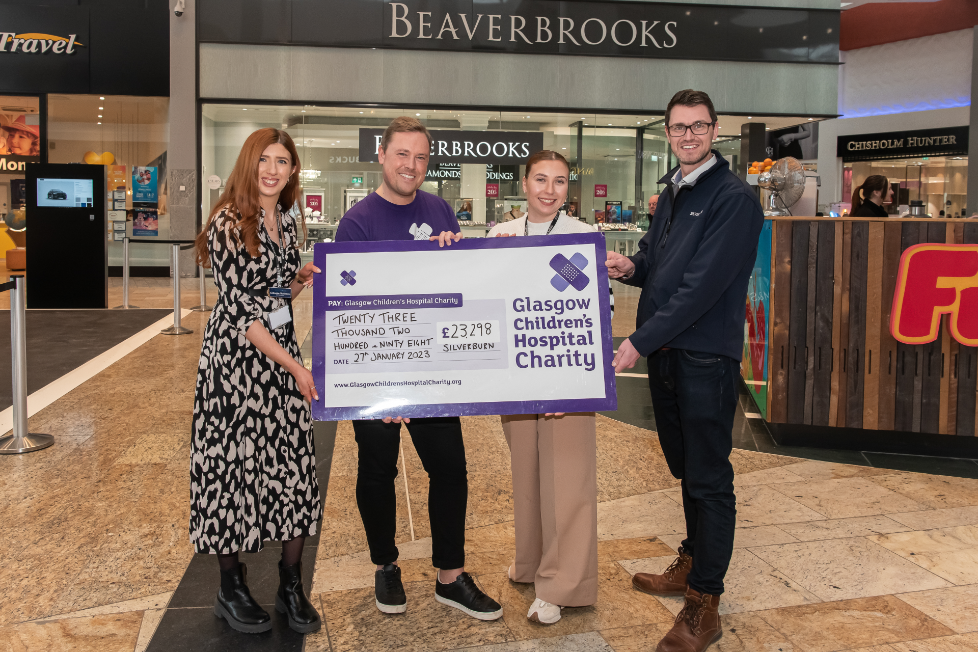 Thanks for helping us raise over £23,000! | Silverburn Shopping Centre