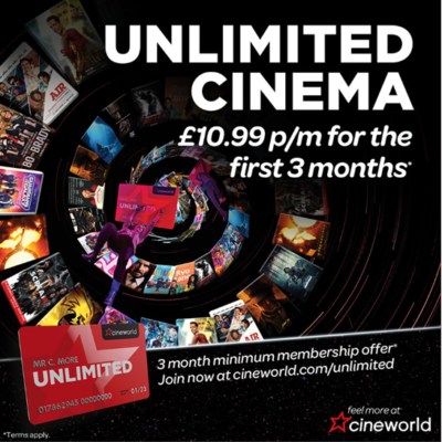 Enjoy Unlimited Cinema now for only £10.99 a month! | Silverburn Shopping Centre