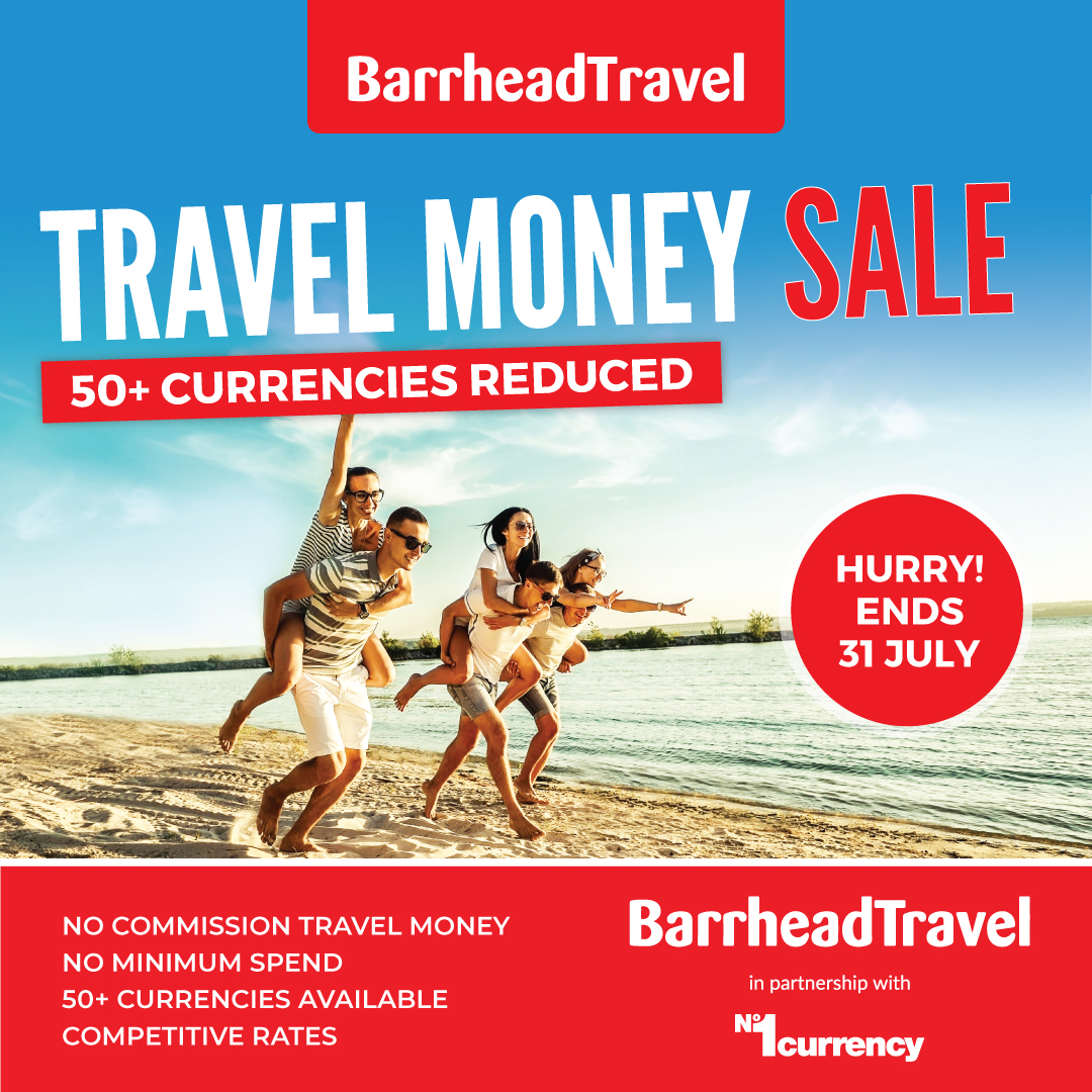 Travel Money Sale at Barrhead Travel | Silverburn Shopping Centre