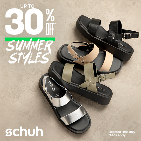 Up to 30% off Summer Styles at schuh | Silverburn Shopping Centre