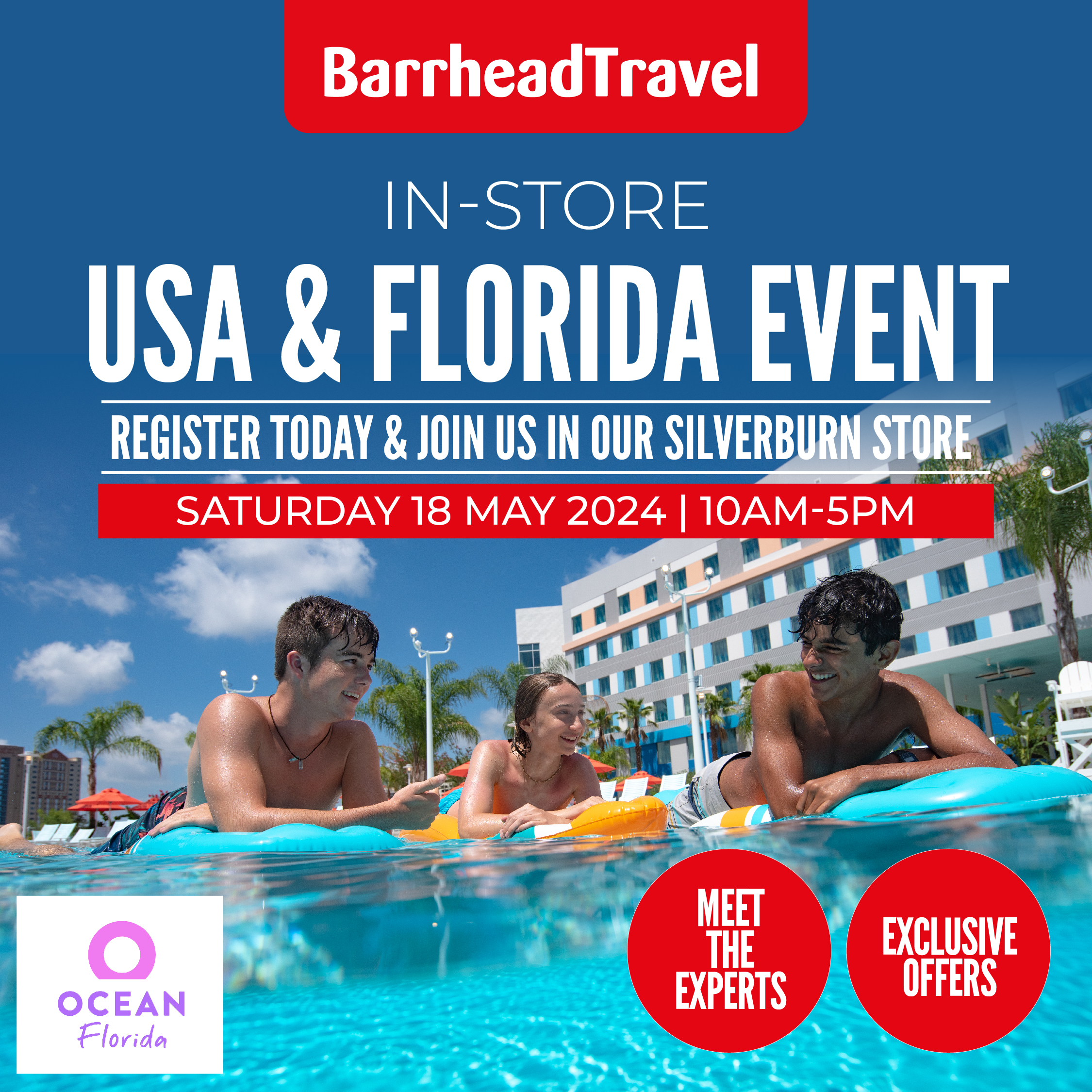 Barrhead Travel USA & Florida Event | Silverburn Shopping Centre