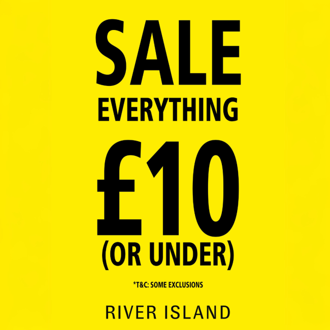 £10 sale at River Island | Silverburn Shopping Centre