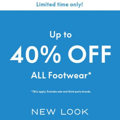 40% off Footwear at New Look | Silverburn Shopping Centre